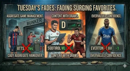 Tuesday’s Fades: Surging Favorites & Aggregate Hangovers