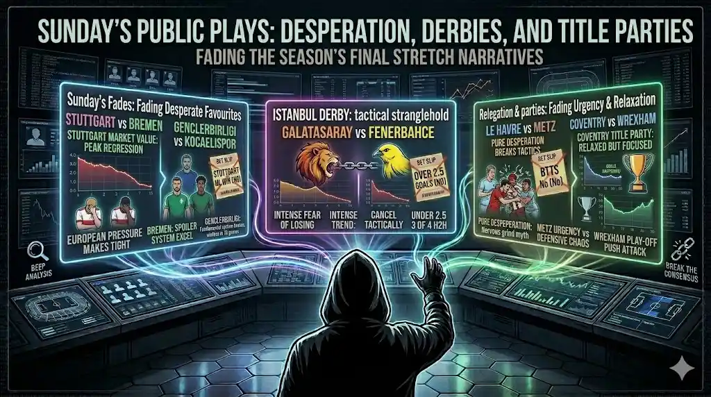 Sunday Betting Slate: 9 Expert Lay Bets: Derbies, Desperation & Title Parties (April 27, 2025)